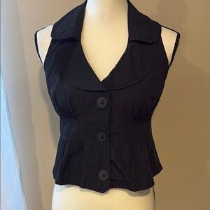 Chic Black Button-Up